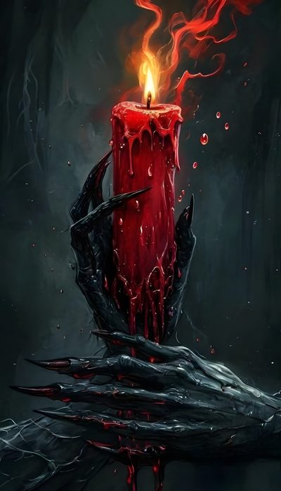 Red Candle Art, Demon Candles, Gothic Flame Art, Dark Fantasy Painting Ideas, Gothic Wallpaper Backgrounds Vampires, Dark Fantasy Halloween Wallpaper, Gothic Wolf Wallpaper, Gothic Fantasy Art Mystic, Red Candle Drawing Halloween Candle Red Candle Art, Demon Candles, Gothic Flame Art, Dark Fantasy Painting Ideas, black