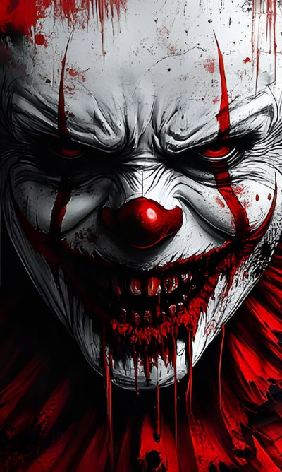 an evil clown with red eyes and blood dripping from his mouth is looking at the camera Scary Clown Halloween Scary Clown Pictures, Scary Clown, Scary Clown Pics, Scary Clown Images, black