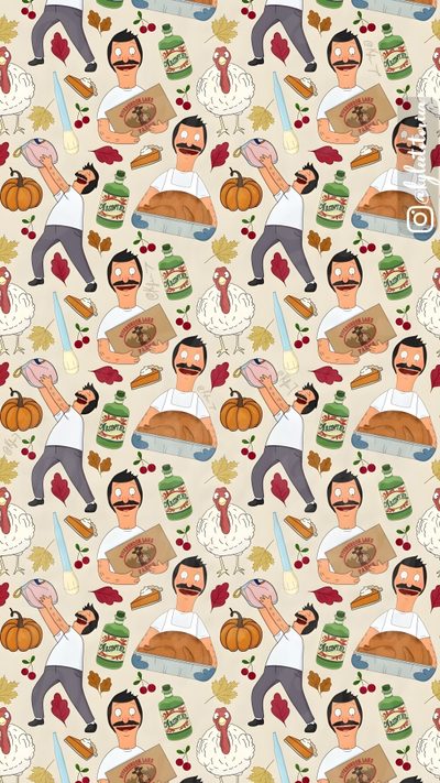an image of a pattern with people eating food Bobs Burger Halloween Bobs Burgers Christmas, Bob's Burgers, Bobs Burgers Funny, gainsboro