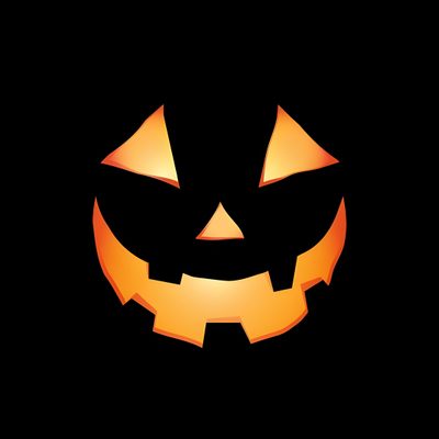 a jack - o'- lantern pumpkin is lit up in the dark with glowing eyes Halloween Face Halloween Smile, Halloween Jack-o'-lantern Face, Black Pumpkin Face,