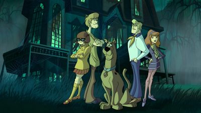 scooby doo mystery incorporated is shown in this animated scene from the tv series Scooby Doo Halloween Desktop Scooby Doo Mystery Incorporated, Scooby Doo Backgrounds, Old Mystery Incorporated, dark slate gray