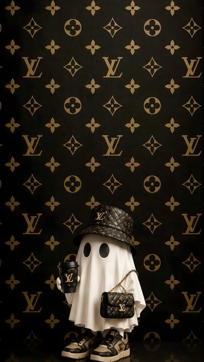 A stylish ghost exploring the world of luxury fashion. From Hermès orange and Prada black to Tiffany blue and Fendi brown, each wallpaper combines cute character design with elegant brand-inspired aesthetics. Perfect for fashion lovers, luxury enthusiasts, and aesthetic wallpaper collectors.  #LuxuryWallpaper #GhostAesthetic #FashionWallpaper #DesignerInspired #HermesStyle #PradaStyle #BurberryStyle #TiffanyAndCoStyle #YSLStyle #FendiStyle #CuteWallpaper #AestheticWallpaper Iphone Wallpaper Photography, Louis Vuitton Background, Hermes Style, Abstract Wallpaper Backgrounds, Hermes Orange, Fashion Wallpaper, Elegant Branding, Luxury Wallpaper, Tiffany And Co Louis Vuitton Halloween Iphone Iphone Photography, Louis Vuitton Background, Hermes Style, black