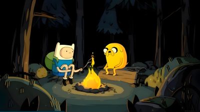 adventure time finn and finn roasting marshmallows over an open campfire Halloween Adventure Time Jake The Dog Desktop, Adventure Time 4k, Adventure Time For Pc, black