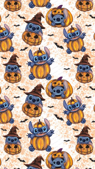 an image of halloween pumpkins and jack - o'- lanterns Cute Halloween Disney Stitch Halloween, Cute Halloween Stitch Backgrounds, Stitch Halloween Iphone, wheat
