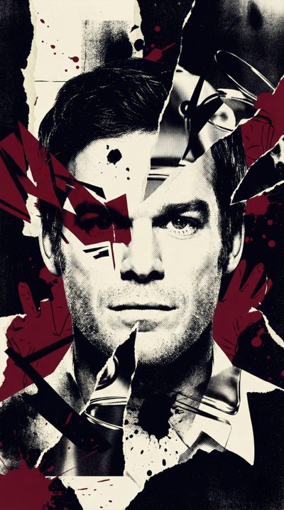 a man with scissors in his hair and blood splatters all over the face Dexter Halloween Dexter Series, Dexter Images, Dexter Iphone 4k, Dexter Hd, Dexter Phone 4k, black