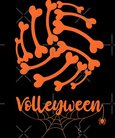 an orange spider web with the word halloween on it Volleyball Halloween Pumpkin Carving Ideas Volleyball, Basketball And Volleyball Background, Fall Volleyball, black