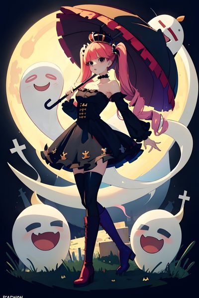 Halloween One Piece, Ghost Girl From One Piece, Perona Zoro, Perona Wallpaper Aesthetic, One Piece Halloween, Perona One Piece Wallpaper, Perona Outfit, Chibi Perona One Piece, Perona Fanart Halloween One Piece Halloween One Piece, Ghost Girl From One Piece, Perona Zoro, dark slate gray