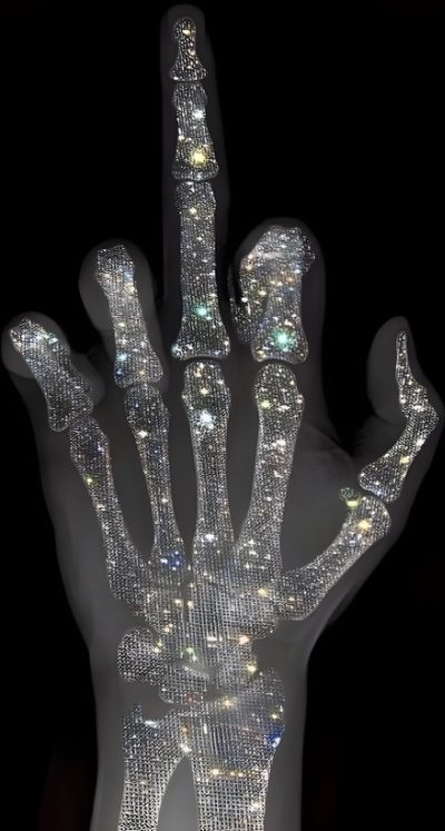 a hand that is made out of diamonds Halloween Middle Finger Iphone Glitter, Glitter Photography, Dark Iphone, Edgy, Glitter, black
