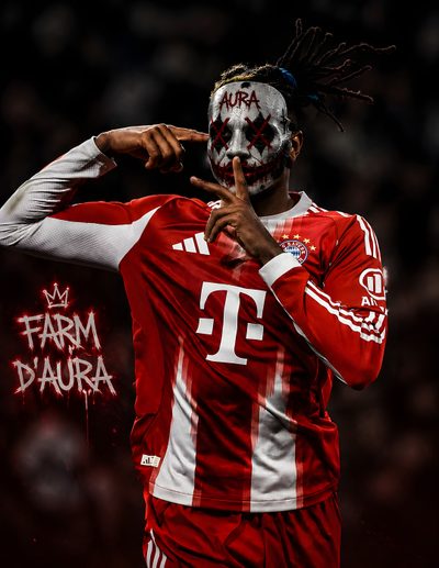 a man in a red and white uniform with his face painted like a clown Football Halloween Psg Aura, Mask, Football, American Football, black