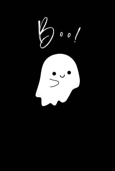 a black and white drawing of a ghost with the word boo on it's face Halloween Watch Face Hantu Aesthetic, Cute White Ghost, Booo Aesthetic, Aesthetic Black Ghost,