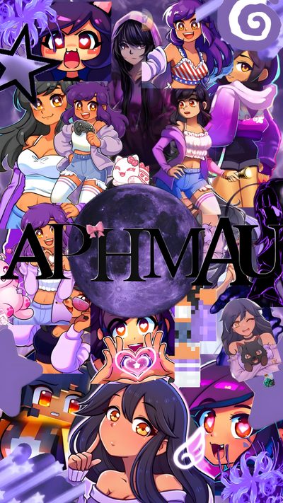 an anime poster with the words aphmau and many other characters in purple outfits Halloween Aphmau Aphmau, Aphmau Iphone, Aphmau Ships, Aphmau Background, Ein Aphmau Pfp, Aphmau Pfp, dim gray