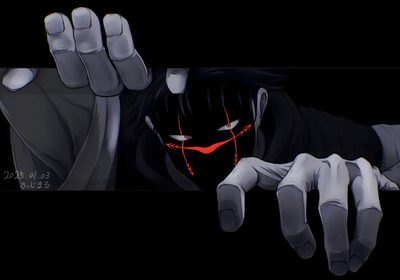 an evil looking man with his hands up in front of him and the background is black Anime Halloween Pc Anime Rage Background, Greed If Subaru, Rage Anime, Guts Pc 1920x1080, black