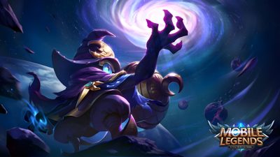 an image of a cartoon character in the space Halloween Cyclops Mobile Legends Roger, Franco Skin Mobile Legends, Mage Tank, midnight blue