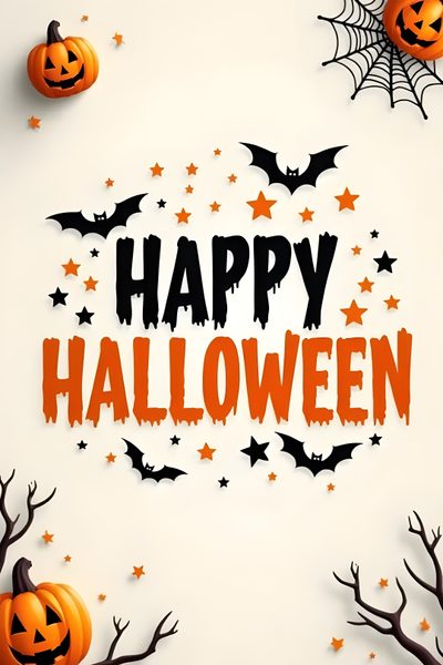 happy halloween with pumpkins and bats That Says Happy Halloween Halloween Happy Halloween, Happy Halloween Post, Free Happy Halloween Images, linen