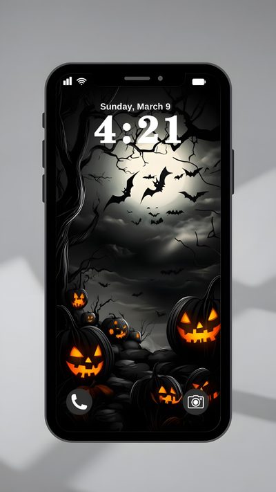 Halloween Wallpaper Videos, Arrowhead Pendant Necklace, Halloween Wallpaper Backgrounds, Pretty Wallpapers, Custom Halloween Wallpaper Design, Halloween Pictures, Galaxy Wallpaper, Happy Halloween Pictures, Halloween Iphone Modern Smartphone With Halloween Halloween Videos, Arrowhead Pendant Necklace, Halloween Backgrounds, gray