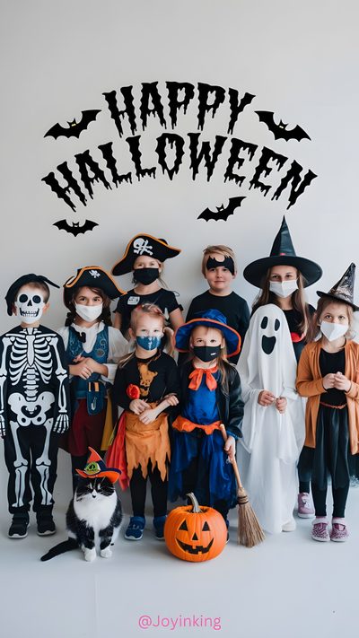 a group of children in halloween costumes Kids Halloween Costume Custom Removable Witch Hat, Kids Dress Up, Kids Fashion, Halloween Kids, silver