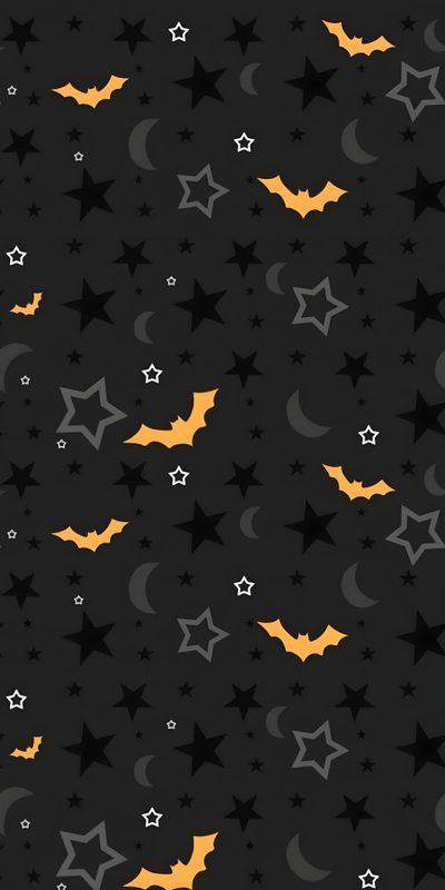 bats and stars on a black background Halloween Bat For Walls Halloween Iphone Backgrounds, Halloween Backgrounds, Halloween Cute, Emo, black