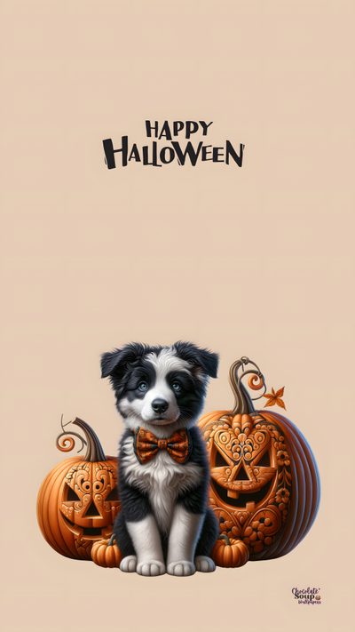 Puppies, Phone Wallpaper, Halloween Dog Wallpaper, Halloween Soup, Iphone Wallpaper, Halloween, Halloween Dog Background Wallpaper Halloween Border Collie Puppies, Phone, Halloween Dog, Halloween Soup, Iphone, Halloween, wheat