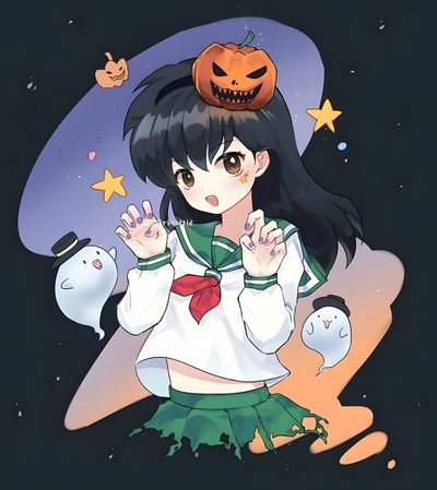 Inuyasha Witch, Inuyasha Halloween, Kagome Pixel Art, Kagome Christmas, Inuyasha Christmas, Halloween Fanart Anime, Kagome Cat, Kagome Chibi, Chibi Kagome Inuyasha Halloween Inuyasha Witch, Inuyasha Halloween, Kagome Pixel Art, Kagome Christmas, dark slate gray