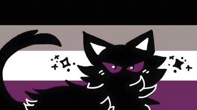 a black cat sitting on top of a purple and white striped wall Halloween Pride Flag Asexual Humor, Lgbtq Quotes, Lgbtq Funny, Lgbtq Flags, Lgbt Art, Treasure Planet, black