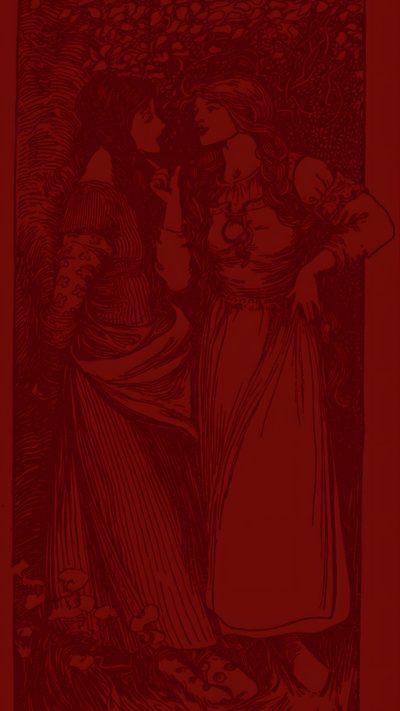 an image of two women standing next to each other in front of a red background Sapphic Halloween Lesbian Phone Backgrounds, Sapphic Background, Lesbian Vampire Aesthetic, maroon