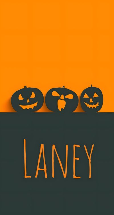 three halloween pumpkins with the word ginger on them in front of an orange background Halloween-themed Name Halloween Orange, Orange Halloween, Halloween Iphone Orange, dark slate gray