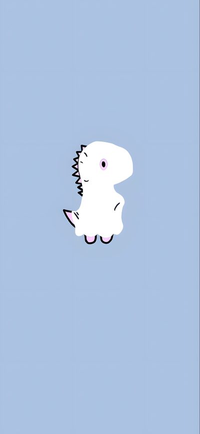 an animal that is standing in the air Dinosaur Halloween Ghost Dino, Cute Dinosaur Aesthetic, Fall Dinosaur, Autumn Dinosaur, light steel blue