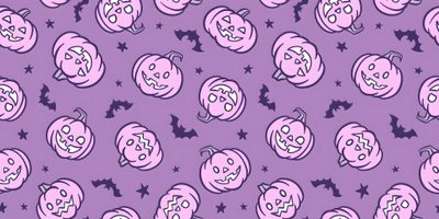 a purple background with pumpkins and bats Purple Halloween Ipad Halloween Aesthetic Laptop, Halloween Horizontal, Fb Cover Photos,