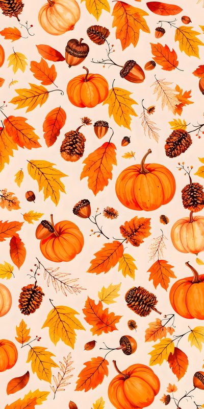 This vibrant preppy Thanksgiving wallpaper brings all the warmth and coziness of fall to your iPhone screen. The minimal design includes beautiful hand-drawn pumpkins, acorns, pinecones, and golden autumn leaves, perfect for setting a festive mood. Thanksgiving Patterns, Thanksgiving Wallpaper Preppy, Thanksgiving Themed Wallpaper, Fall Wallpaper Thanksgiving, Cute Thanksgiving Backgrounds, Thanksgiving Iphone Aesthetic, Thanksgiving Pattern Background, Thanksgiving Theme Wallpaper, Cute Thanksgiving Wallpaper Halloween Thanksgiving Thanksgiving Patterns, Thanksgiving Preppy, Thanksgiving Themed, blanched almond