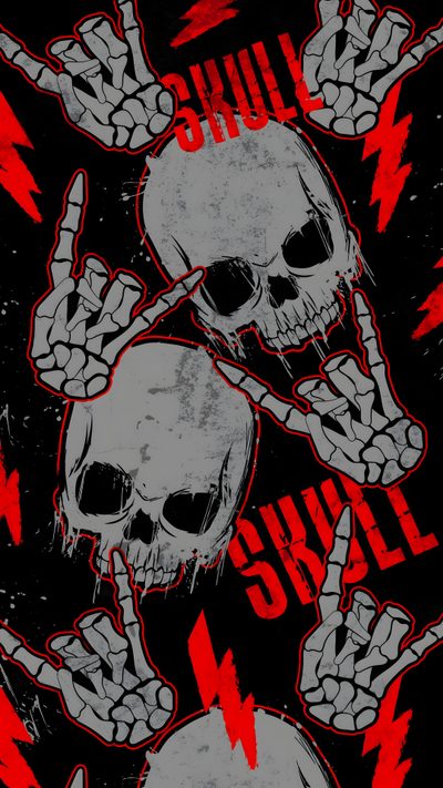 two skulls with lightning bolts on them and the words skull swil written in red Halloween Red Skull Edgy Pc, Skull Laptop Aesthetic, Skull Laptop, Emo Skull, Skull Computer, black