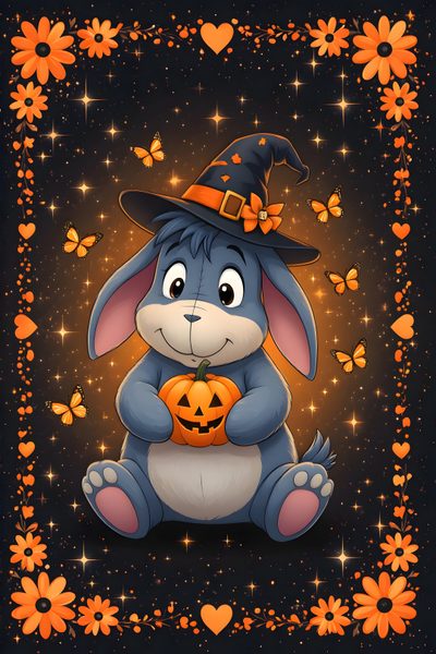 Eeyore Images, Eeyore Pictures, Clouds Wallpaper Iphone, Winnie The Pooh Halloween, Cartoon Tiger, Halloween Wallpaper Cute, Beautiful Abstract Art, Disney Cross Stitch, Disney Friends Eeyore Halloween Eeyore Images, Eeyore Pictures, Clouds Iphone, Winnie The Pooh Halloween, black