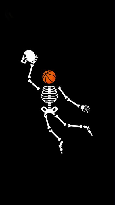 a skeleton with a basketball in its hand is shown on a black background, and it appears to be floating Halloween Nba Jatt Life Logo, Bad Attitude Quotes, Window Mural, Skeleton Drawings, Rosa Dos Ventos, black