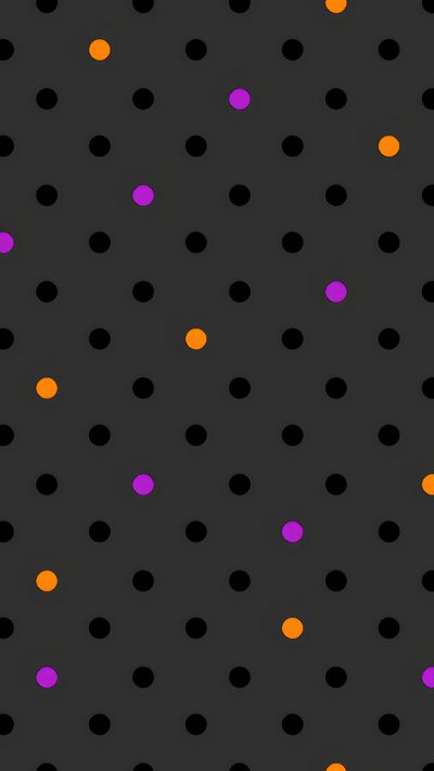 an abstract black background with multicolored polka dots Halloween Polka Dot Colorful Dot Design, Black Background With Colorful Dots, Creative Phone Inspiration, dark slate gray