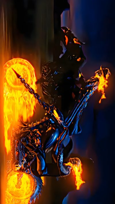 a man riding on the back of a motorcycle through flames Halloween Live Pc Ghost Rider Videos, Ghost Rider Images, Ghost Rider Pictures, Ghost Rider, Lion Live, black
