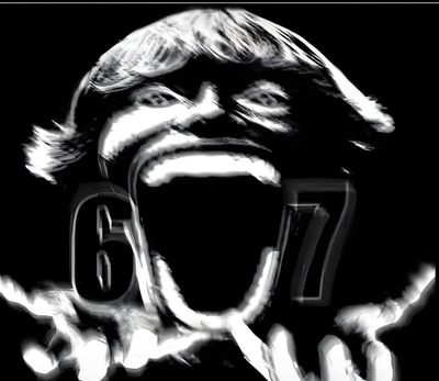 a black and white photo of a man with his mouth open in front of him 67 Halloween Ornstein Dark Souls, 67 Mango, 67 Kid Mason, 67 Kid Baseball, Stick Figure Animation, black