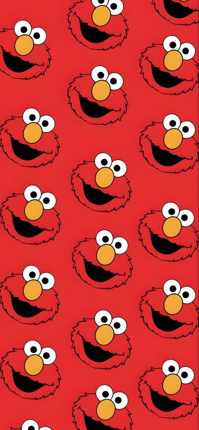 an image of sesame face on red background Elmo Halloween Sesame Street Red Background, Background Background Elmo, Elmo Hd, Iphone Iphone Elmo, crimson